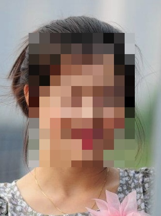 Face pixelated.